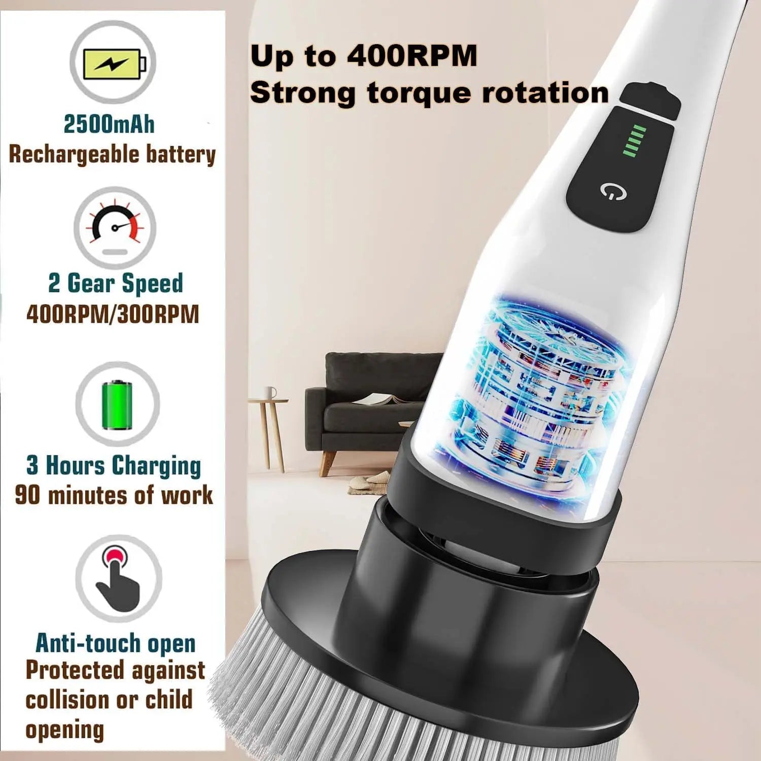 Electric Multipurpose Cleaning Brush